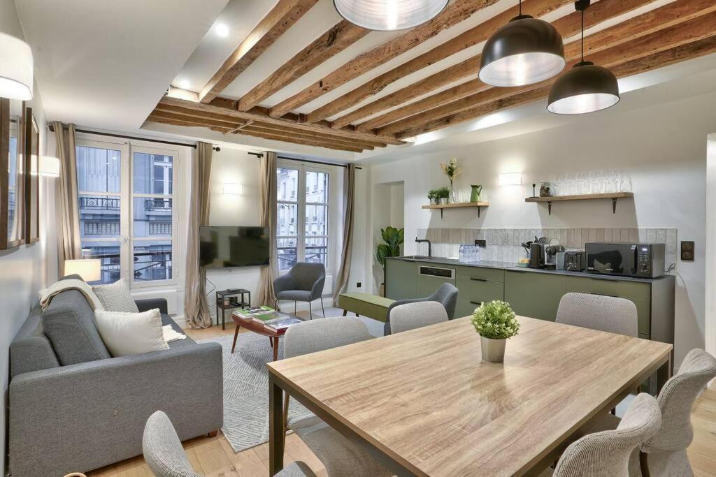 Magnifique Appartement Pour 6 - Montorgueil Paris Exterior foto